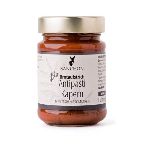 Brotaufstrich Antipasti Kapern - BIO - online bestellen - chili-shop24.de